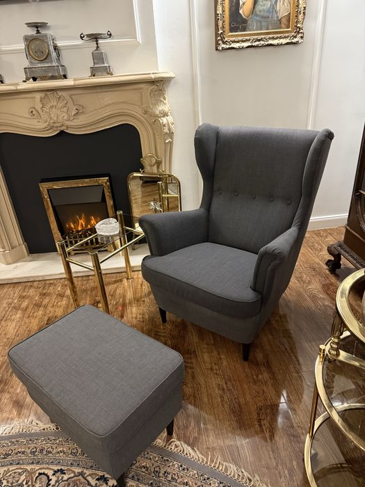 Fotoliu cu taburet Ikea nou