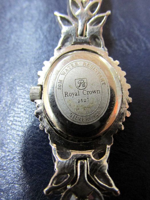 Дамски сребърен часовник royal crown