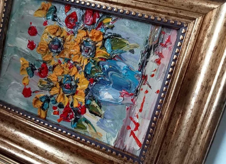 Tablou, Pictura in cuțit ,pictor Ion Ialomiteanu, de colectie , rar