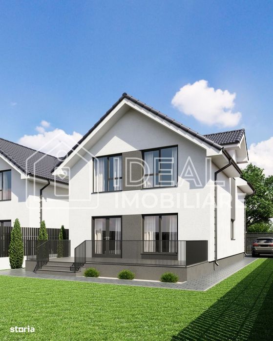 Casă individuală P + M – Șura Mare | 120 mp utili | 5 camere | Curte 2