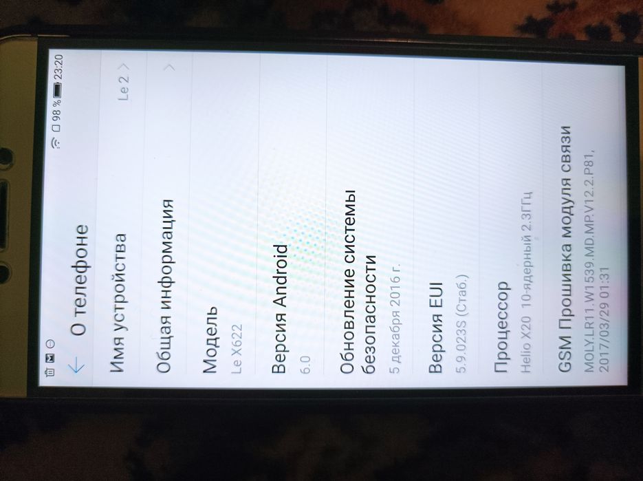 Продавам телефон leeco модел Le X 622