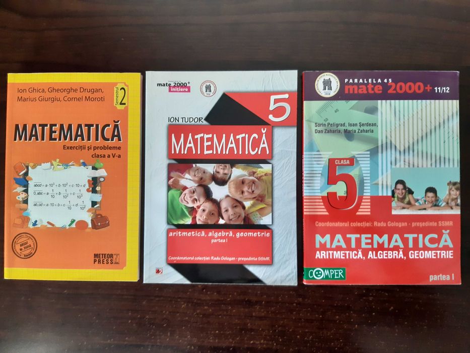 Manuale și auxiliare matematică pentru gimnaziu (clasele 5-8)