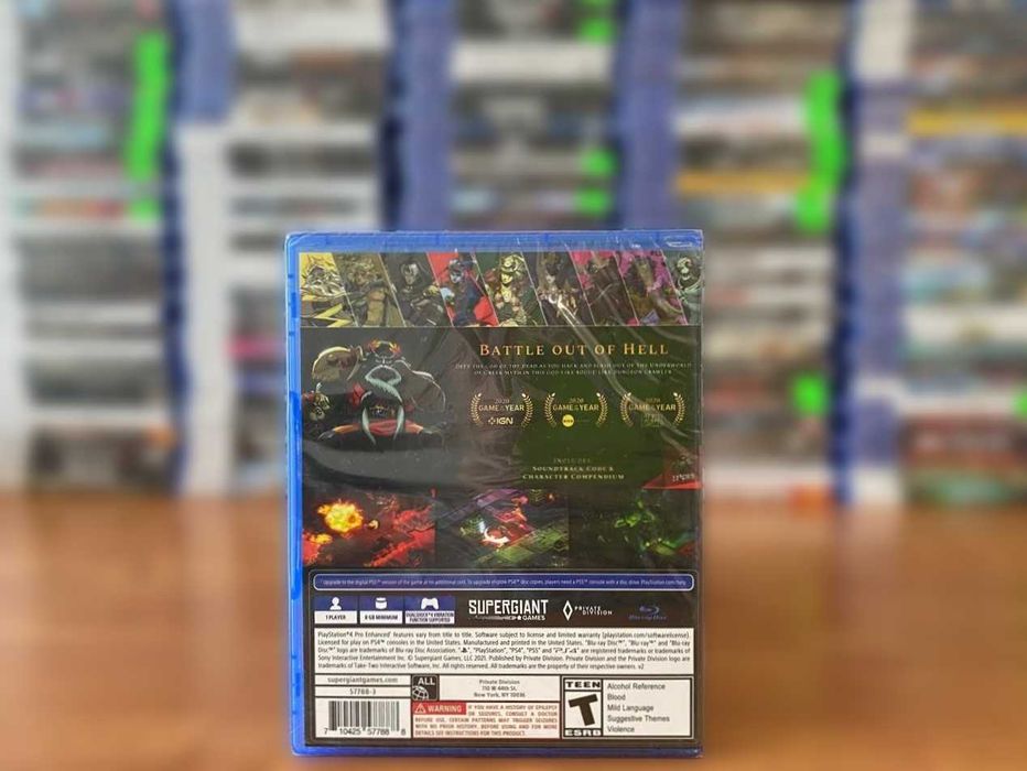Новый диск Hades для PS4/PS5 Большой Выбор Игр