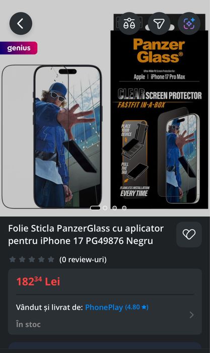 Husa si Folie Profesionale Iphone 17 Pro Max