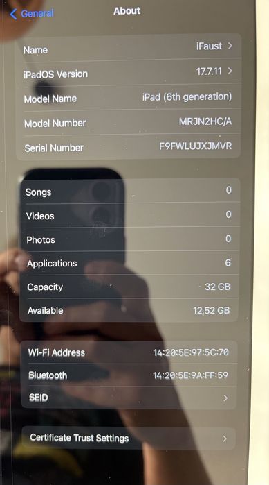 iPad 9.7 6th Gen 32GB Roz Gold - Stare foarte buna posibilitate Apple Pencil 1st gen
