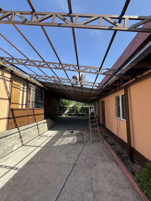 Навес ,ворота, забор