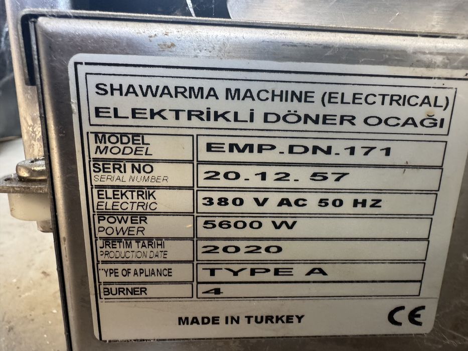 Aparat shaworma electric