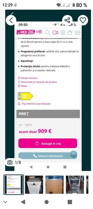 Vând mașina de spălat vase Bosch