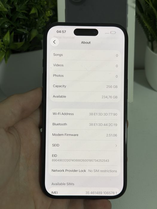 iphone 16 256gb fullbox 91% stare buna