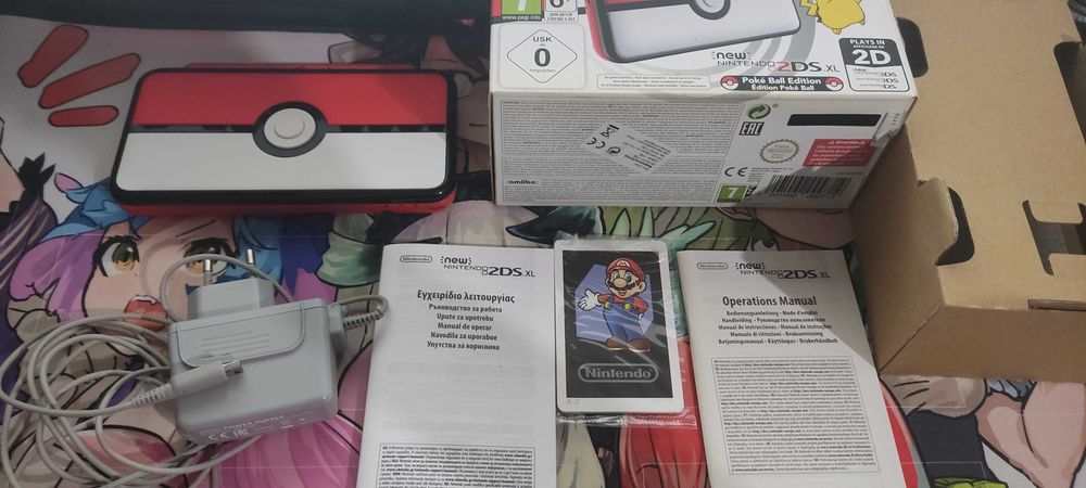 Nintendo 2DS XL Pokeball Edition – Колекционерско състояние (CIB)
