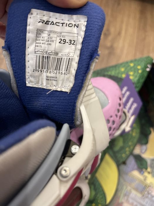 Роликовые коньки для девочек розовый 29-32