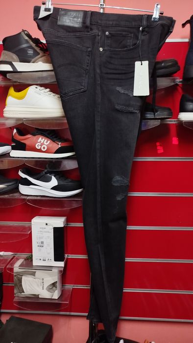 Оригинални дънки G-Star Raw 3301 Slim W33 W34 W36 W38 нови мъжки черни сиви