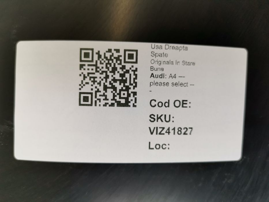 Ауди А4 / Audi A4 Оригинална задна дясна врата в добро състояние