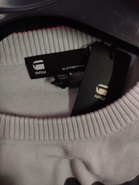 Оригинален тънък пуловер G-Star Raw Irregular XXL блуза фланела суичър