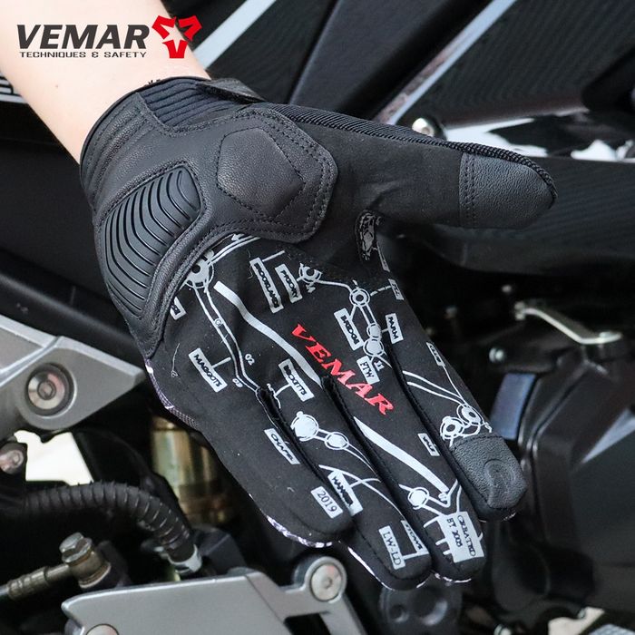 Manusi moto textil cu protectie