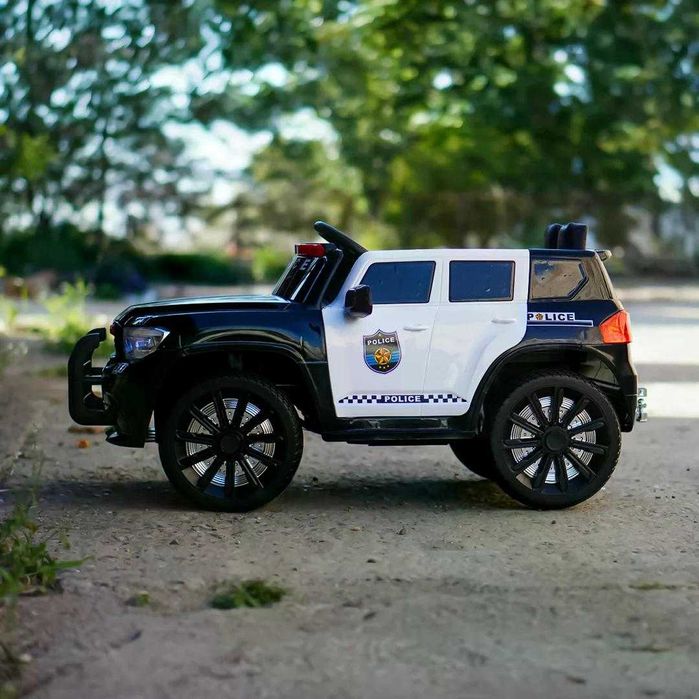 Masinuta electrica de politie Kinderauto POLICE 911 120W 12V 7Ah Black
