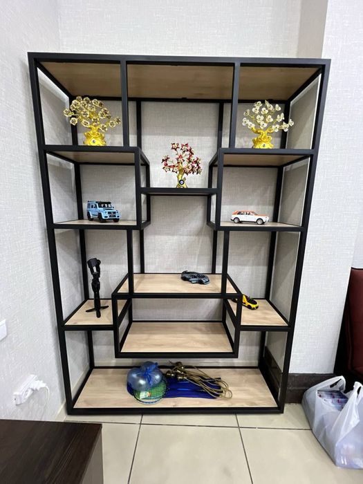 Лофт мебель полка этажерка декоративная  jovon polkalar