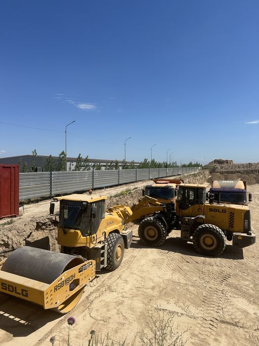 Аренда услуга экскаватор погрузчик каток