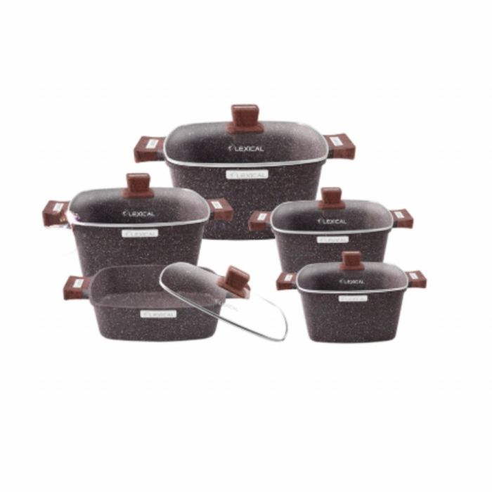 Гранитен комплект касероли от 10 части за кулинарни шедьоври Lexical –