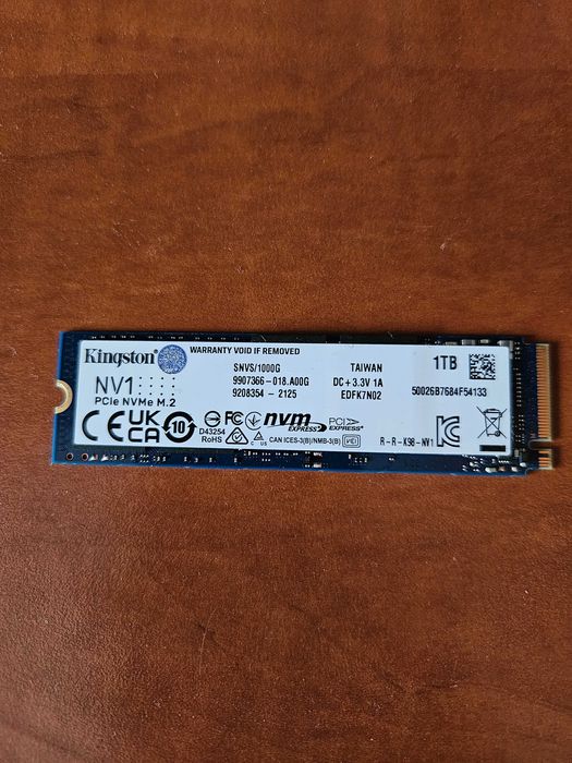 Solid State Drive (SSD) Kingston NV1, 1TB, PCIe 3.0 NVMe, M.2