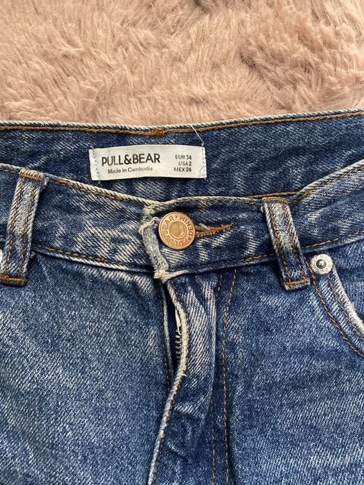 Blugi Mom rupti Pull&Bear