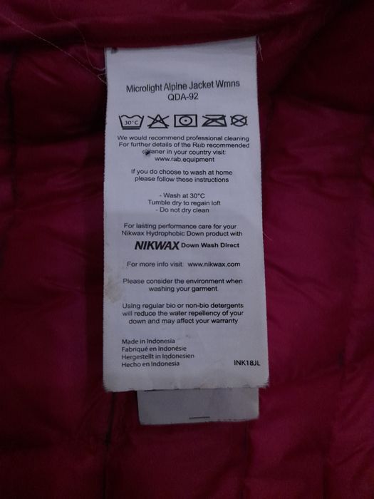 Дамско пухено яке RAB - Microlight Alpine Jacket