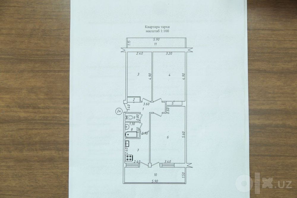 Напротив Ташкент Сити 3/7/7 Хадра 80м²