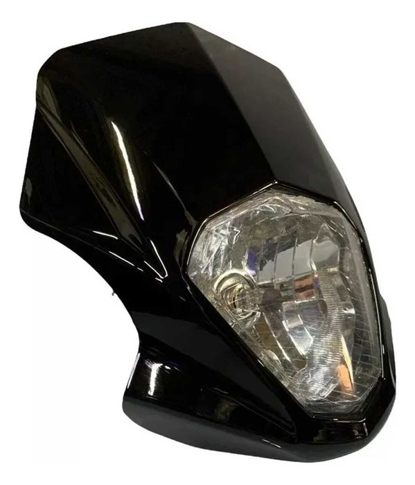 Преден спойлер с Фар и крушка Н4 за Мотор - Черен.