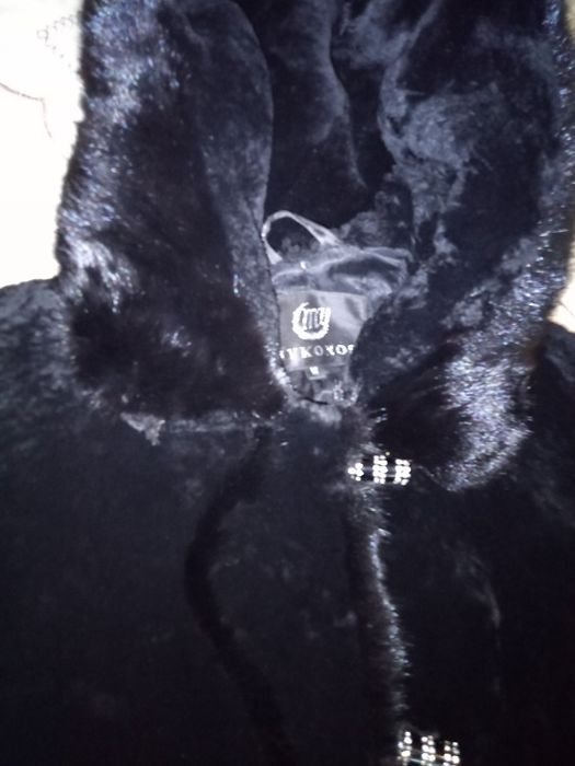 Шуба норка с мутоном