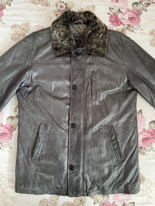 Geaca de piele Pierre Cardin