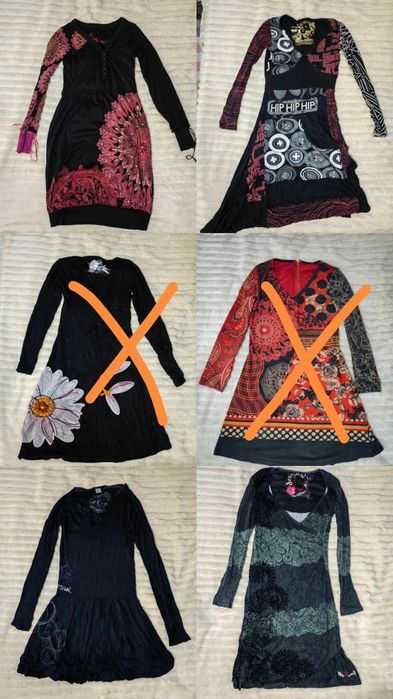 Оригинални рокли Desigual с дълъг ръкав