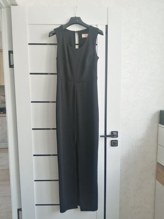 Длинное черное платье вечернее с разрезом