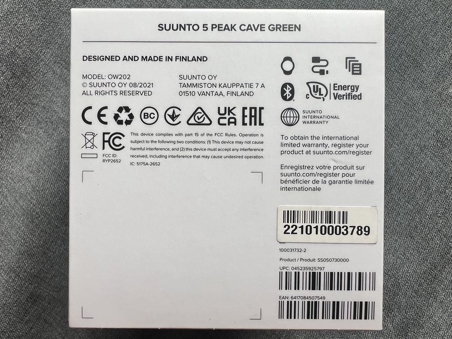 Suunto 5 Peak Cave Green