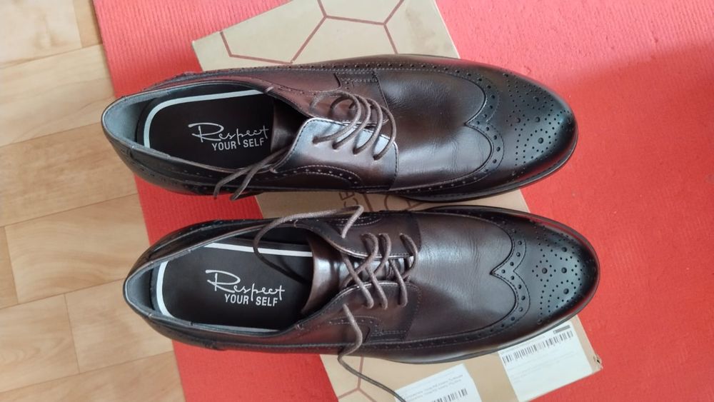 Новые кожаные броги Respect