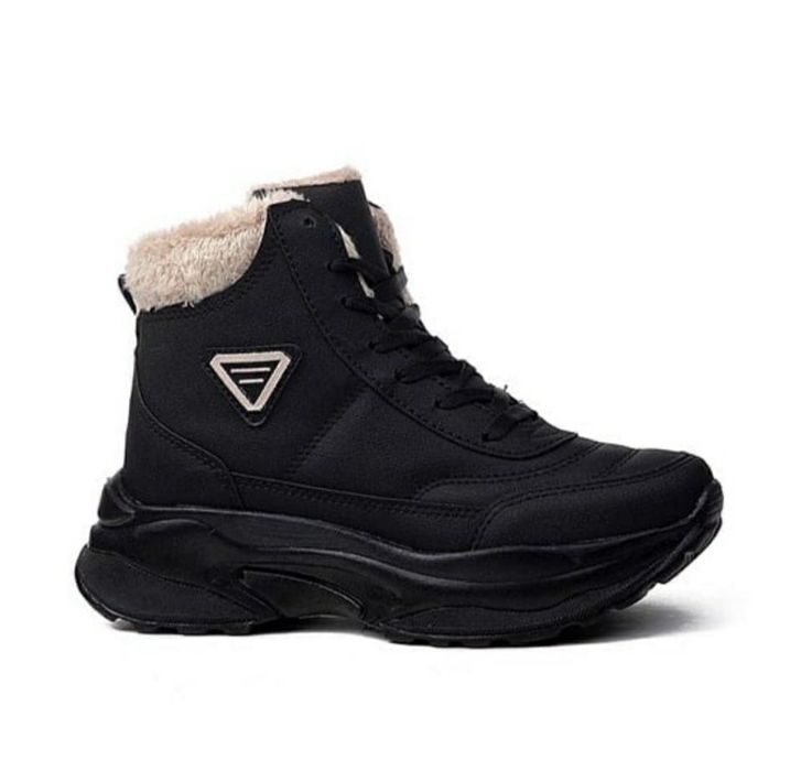 дамски боти непромокаеми с топъл пух отвътре грайфер за сняг дъжд кал