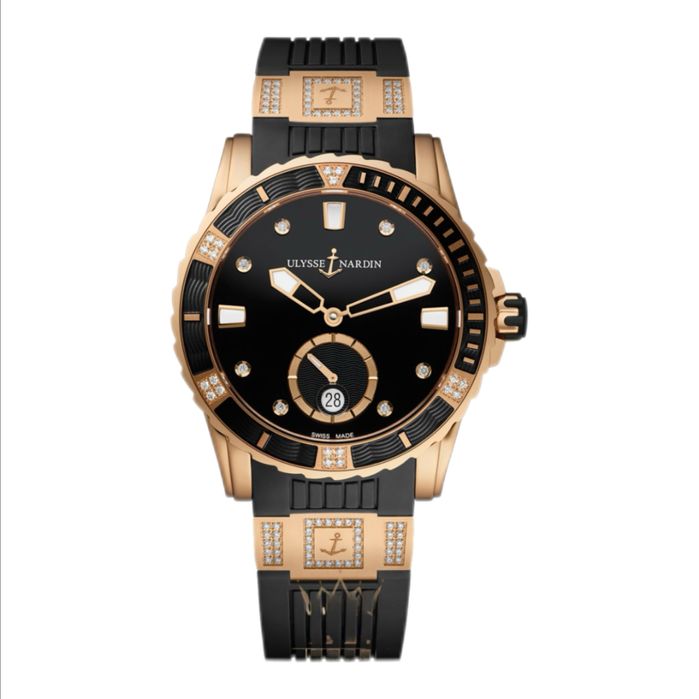 Ulysse Nardin Lady Diver Rose Gold Black Diamonds