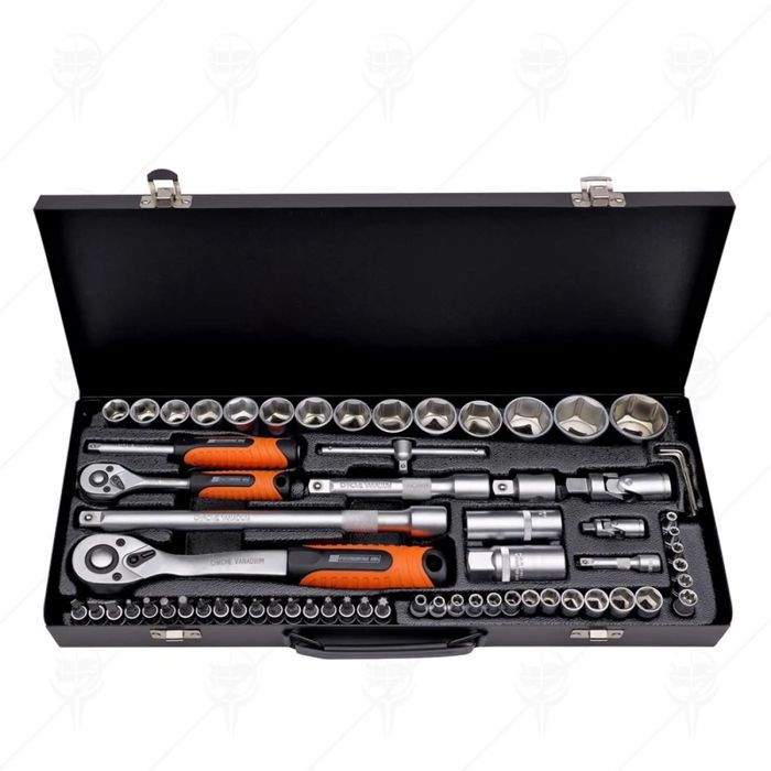 Комплект Гедоре 1/2″-1/4″ 65 части PREMIUM HD