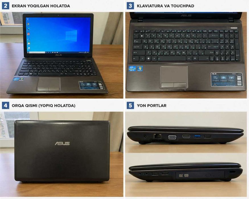 ASUS K53SM sotiladi. Holati juda yaxshi