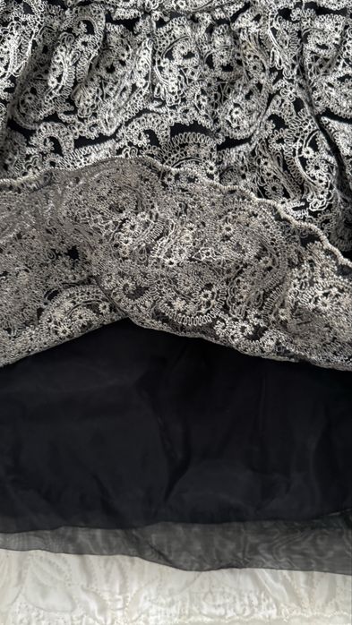 Платье вечернее с прозрачными рукавами