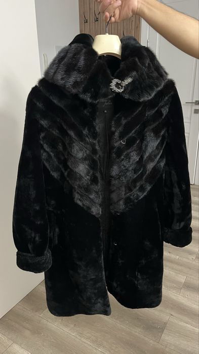 Шуба норка + мутон