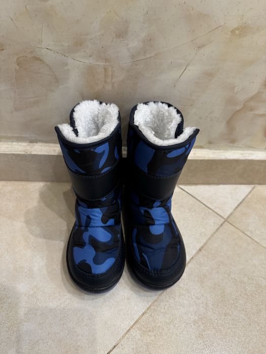 Апрески с пухче, син цвят