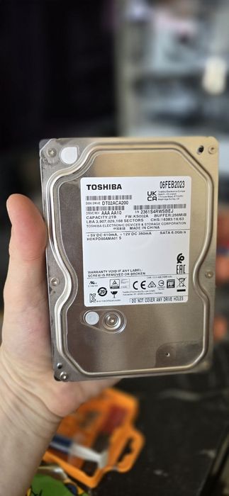 Жесткие диски HDD 2TB ,6TB оригинал не рефаб