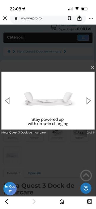 Casca Vr meta quest 3 512 gb plus statie de incarcat originala in stare  perfecta
