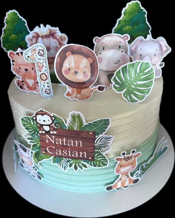 Realizez decoratiuni toppere din carton pentru prăjituri și torturi