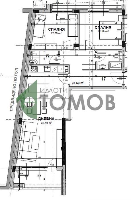 Тристаен апартамент ново строителство в кв. Железник