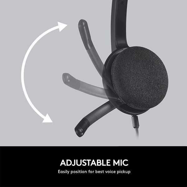 Casti Logitech On-Ear H340 cu microfon negru interfata USB noi sigilate