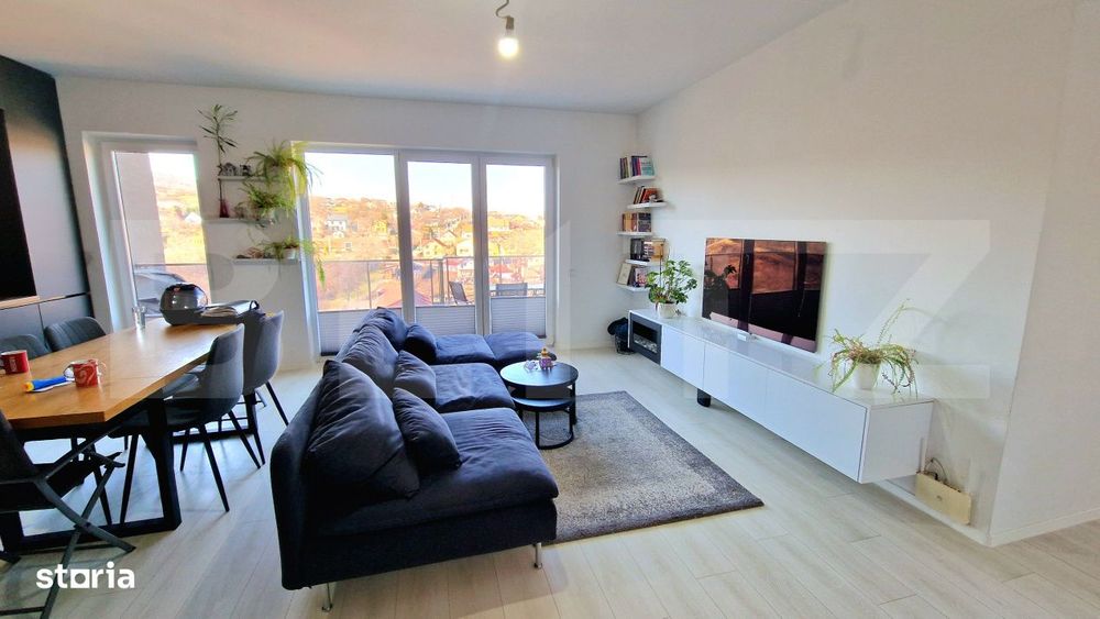 Penthouse cu 4 camere, 95 mp, 2 parcari subterane, panorama, zona Iris — fotografia 1
