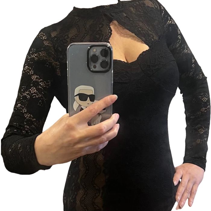 Красиво дантелено боди BIK BOK