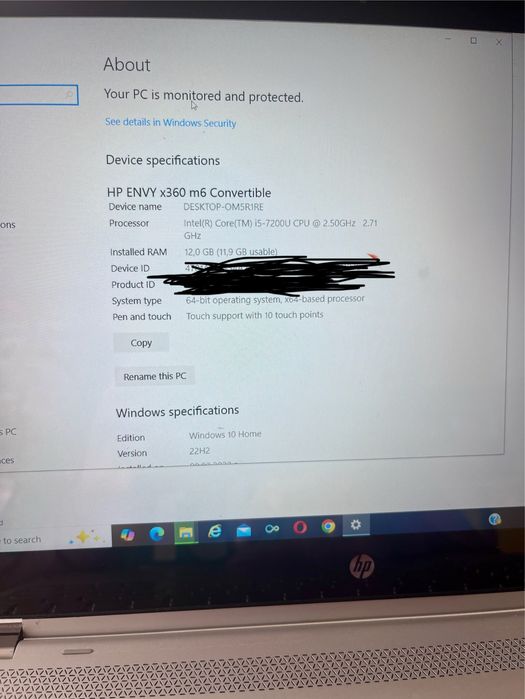 Лаптоп HP ENVY x360 15-cn0001nn (4FL87EA) 15.6" FHD