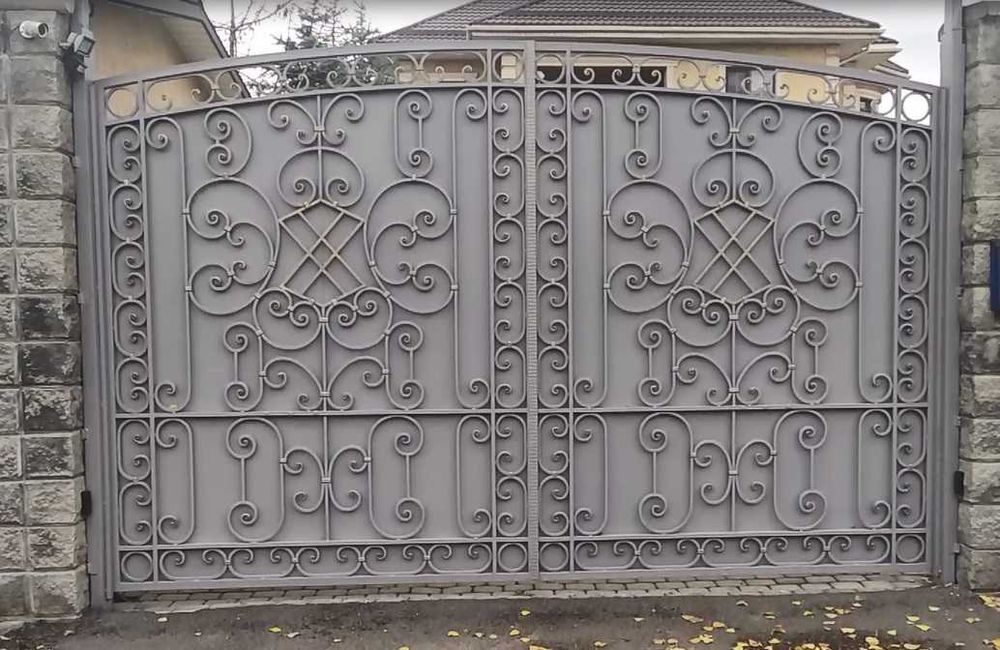 Кованые перила, ворота, балясины, лестница, каркас, навес, забор, арка